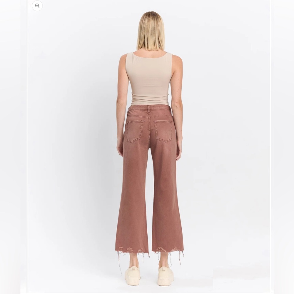 Vervet Los Angeles Aztec Super High Rise 90’s Vintage Crop Flare jeans, 27 - Picture 4 of 10
